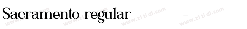 Sacramento regular字体免费下载字体转换